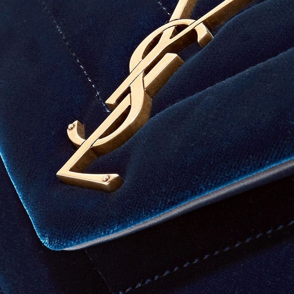 🚫⛔️SOLD🚫SAINT LAURENT Loulou quilted velvet bag - Picture 11 of 14